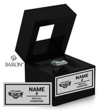 Whitby Steelhawks Lacrosse 2024 Championship Black Window Ring Box