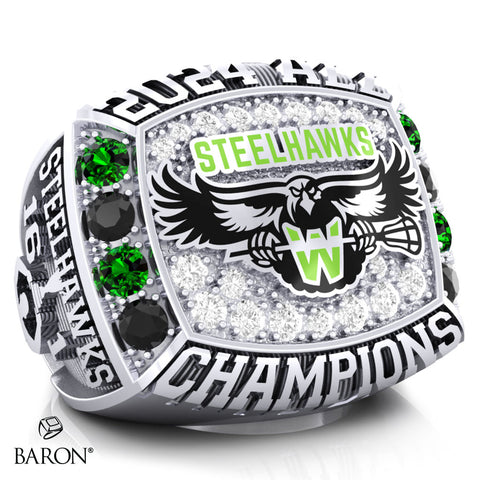 Whitby Steelhawks Lacrosse 2024 Championship Ring - Design 1.1