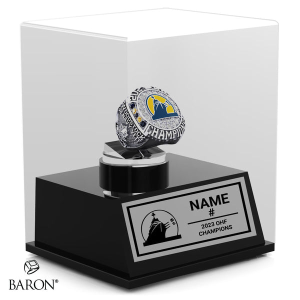 Woodstock Jr Navy Vets 2023 Championship Display Case