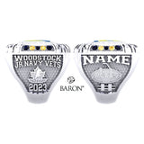 Woodstock Jr Navy Vets 2023 Championship Ring - Design 1.2