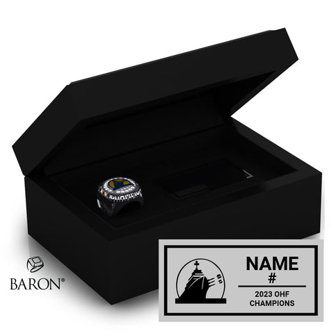 Woodstock Jr Navy Vets 2023 Championship Ring Box