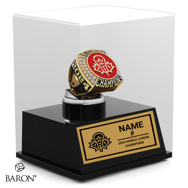 World Junior Lacrosse Championship 2024 Championship Display Case