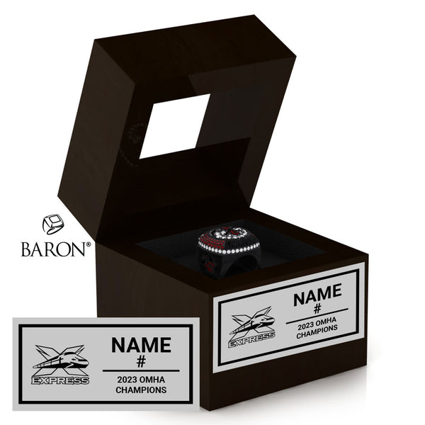 York Simcoe Express U15 AAA 2023 Championship Window Ring Box