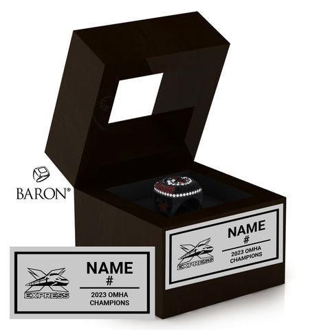 York Simcoe Express U15 AAA 2023 Championship Window Ring Box