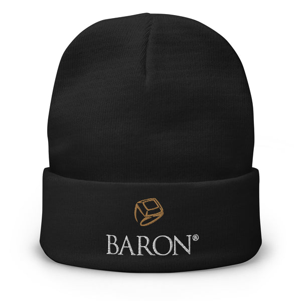 Embroidered Baron Beanie-3D Logo