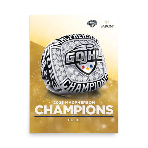 GOJHL Hockey 2023 Championship Poster