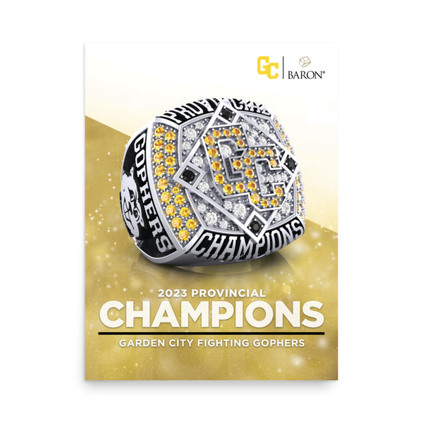 Garden City Fighting Gophers 2023 Championship Poster