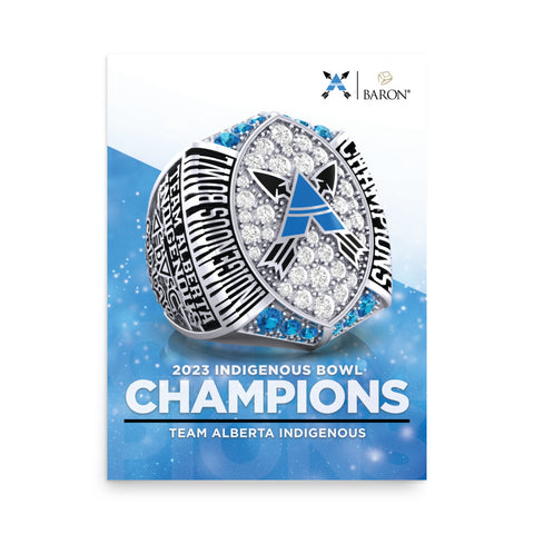 Team Alberta Indigenous Football 2023 Championship Poster