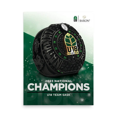 U18 Team Sask Football 2023 Championship Poster
