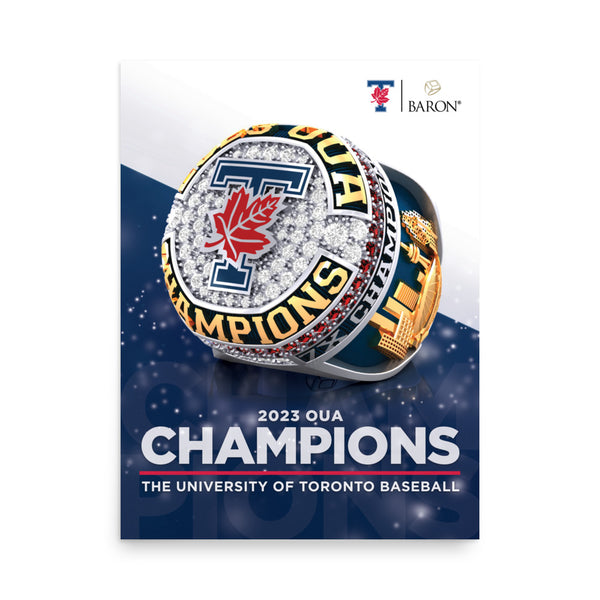 The University of Toronto Baseball 2023 Championship Poster