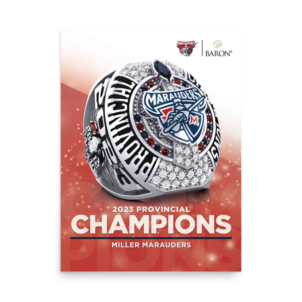 Miller Marauders Football 2023 Championship Poster