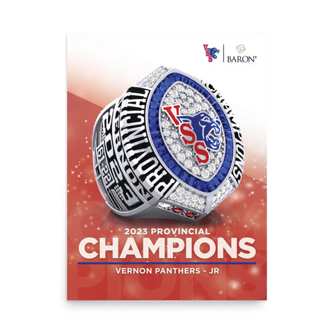 Vernon Panthers JR 2023 Championship Poster