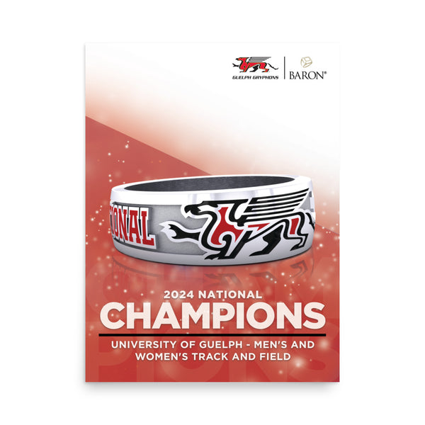 University of Guelph Men's and Women's Track and Field 2024 Championship Poster D1.1