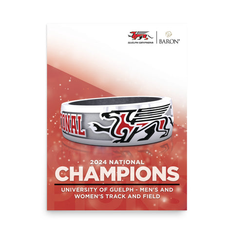 University of Guelph Men's and Women's Track and Field 2024 Championship Poster D1.1