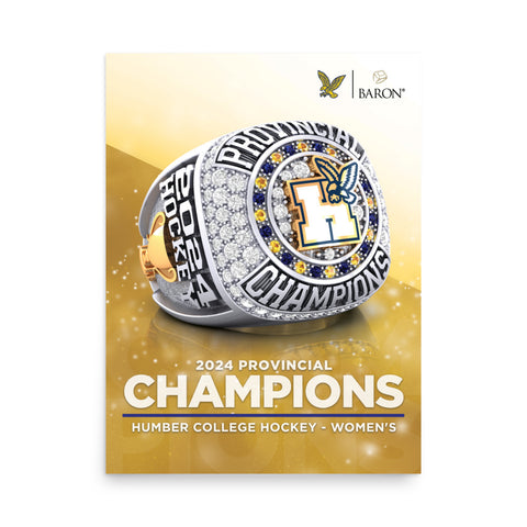 Humber College Hockey Women's 2024 Championship Poster