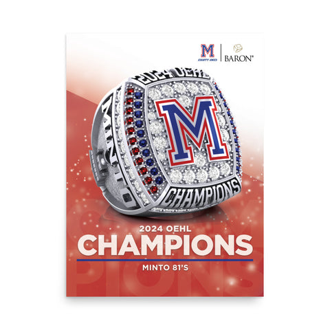 Minto 81’s Hockey 2024  Championship Poster