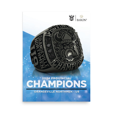 Orangeville Northmen U9 Lacrosse 2024 Championship Poster D3.2