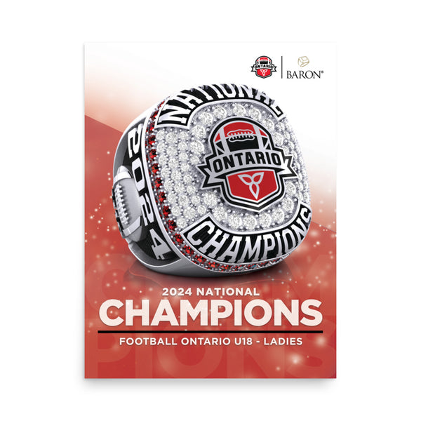 Football Ontario U18 Ladies 2024 Championship Poster