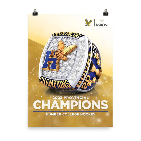 Humber College Hockey 2023 Championship Poster