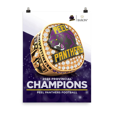 Peel Panthers Football 2023 Championship Poster