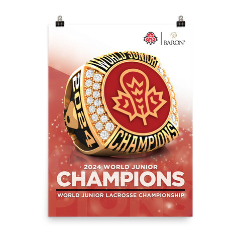 World Junior Lacrosse Championship 2024 Championship Poster