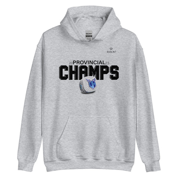 Oshawa Hawkeyes Football 2023 Championship Hoodie