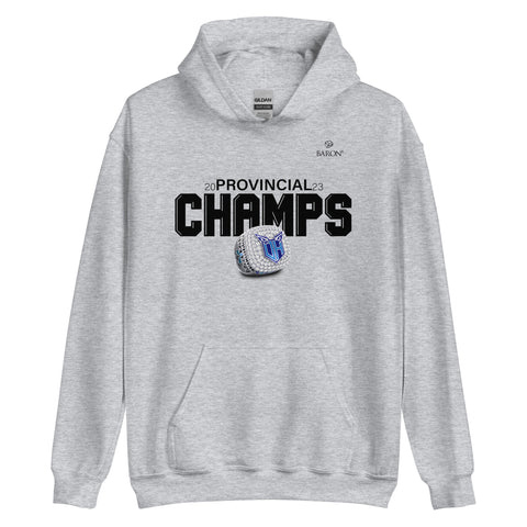 Oshawa Hawkeyes Football 2023 Championship Hoodie