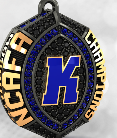 Kanata Knights Football 2021 Championship Ring Top Pendant - Design 4.8 (MOSQUITO)