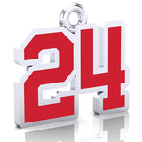 Newmarket Redmen Number Charm ( 8mm x 10mm (per character)))