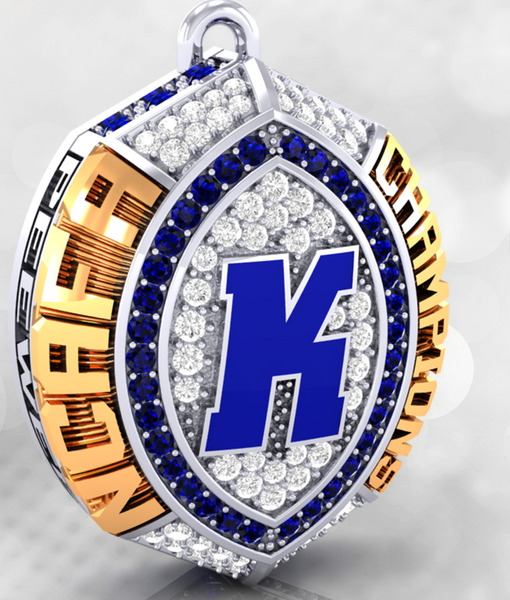 Kanata Knights Football 2021 Championship Ring Top Pendant - Design 9.5 (PEEWEE)