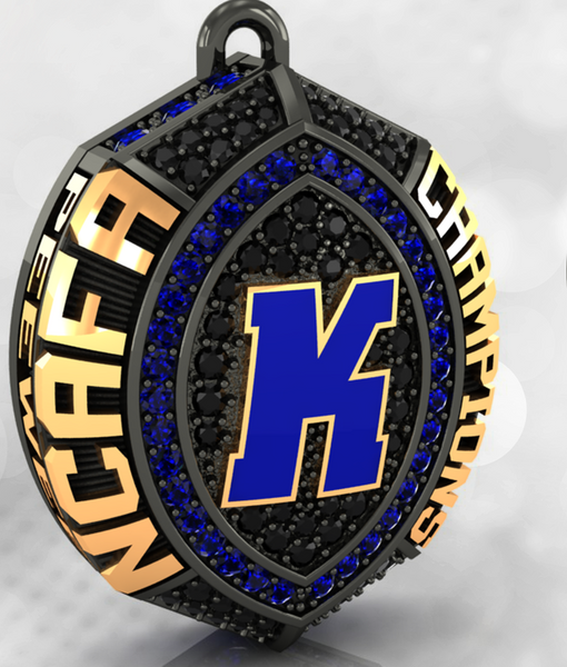 Kanata Knights Football 2021 Championship Ring Top Pendant - Design 9.6 (PEEWEE)