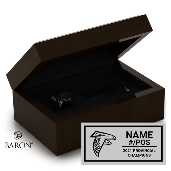 Abbotsford Falcons JB Black Football 2021 Championship Ring Box