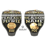 Abbotsford Falcons Peewee Football 2022 Championship Ring - Design 4.2 *BALANCE*