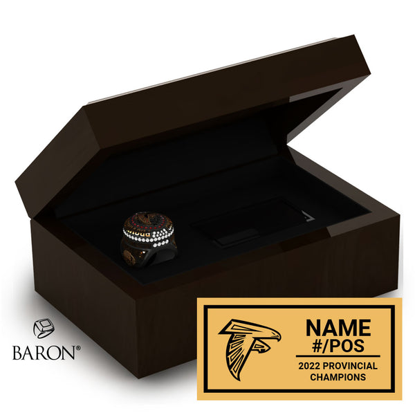 Abbotsford Falcons Peewee Football 2022 Championship Ring Box