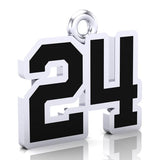 ABC Border Bowl Number Pendant (12mm x 17mm (per character))