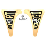 Aquinas High School Athletic Shield Class Ring (Gold Durilium, 10kt Yellow Gold)