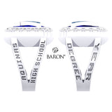 Aquinas High School Renown Class Ring (Durlium, Sterling Silver, 10kt White Gold)