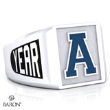 Aquinas High School SS Signet Class Ring (Durilium, Silver, 10kt White Gold)
