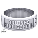 Aquinas High School Class Ring - 3111 (Durilium, Sterling Silver, 10KT White Gold
