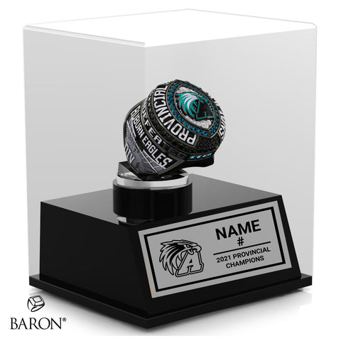 Auburn Eagles Football 2021 Championship Display Case