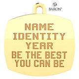 BC Football Hall of Fame Pendant - Design 1.17
