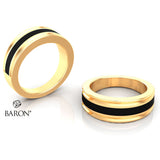 Black Band Registered Nurse Ring - Design 1.1 -SCC