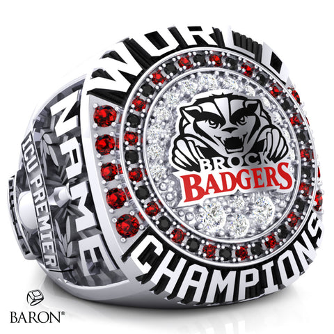 Brock University Cheer 2020 Championship Ring - Design 1.2
