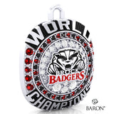 Brock University Cheer 2020 Championship Ring Top Pendant - Design 1.2