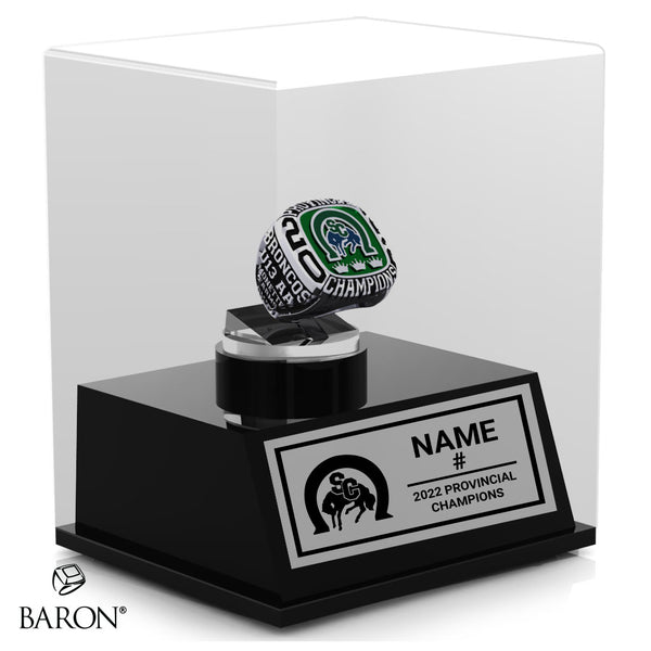 Broncos U13 AA Hockey 2022 Championship Display Case
