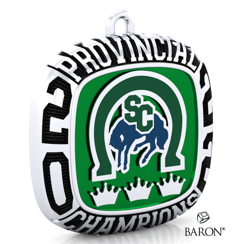 Broncos U13 AA Hockey 2022 Championship Ring Top Pendant - Design 1.5