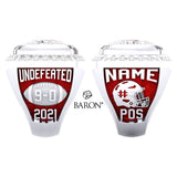 Burlington Stampeders U14 Bantam 2021 Championship Ring - Design 3.3 (Durilium Ring)