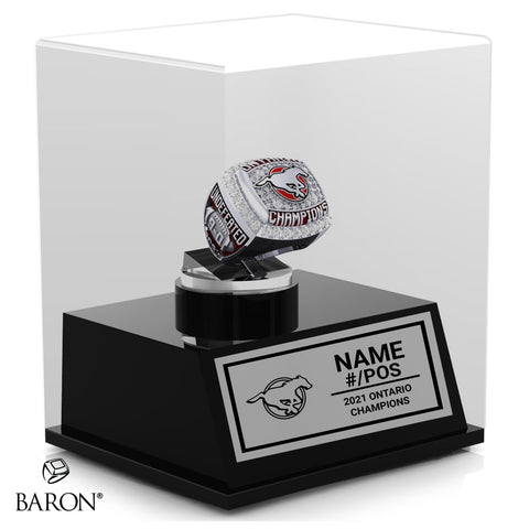 Burlington Stampeders U14 Bantam 2021 Championship Display Case
