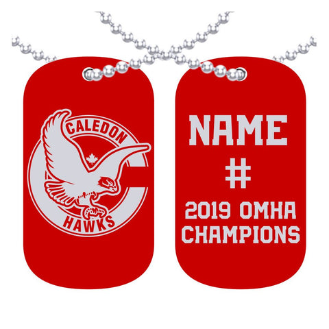 Caledon Hawks Atom AA Dog Tags