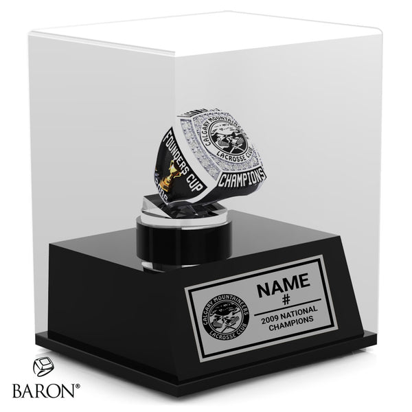 Calgary Mountaineers Championship Display Case